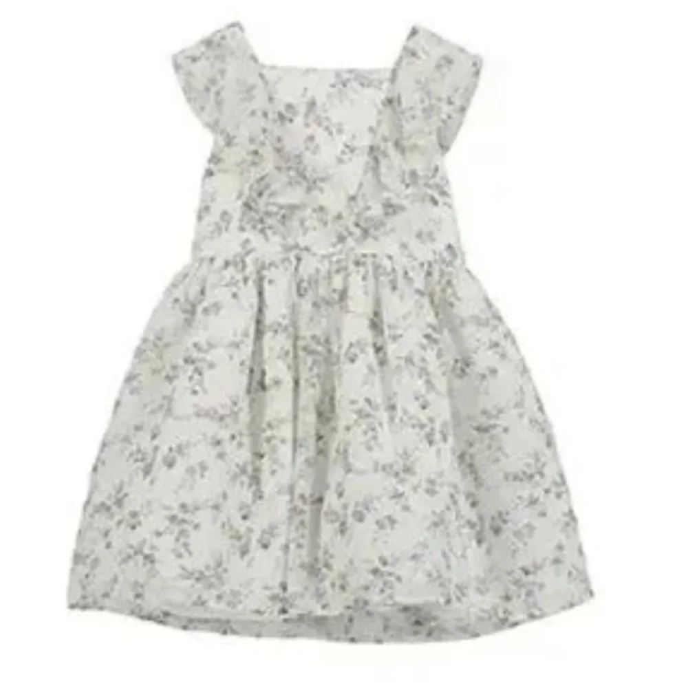 Pastourelle Pippa & Jules Blue and Ivory Floral Youth Dress Sz 10 Girls Ret $68